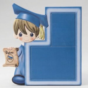 Marco Graduación Niño Toga y Birrete Vertical