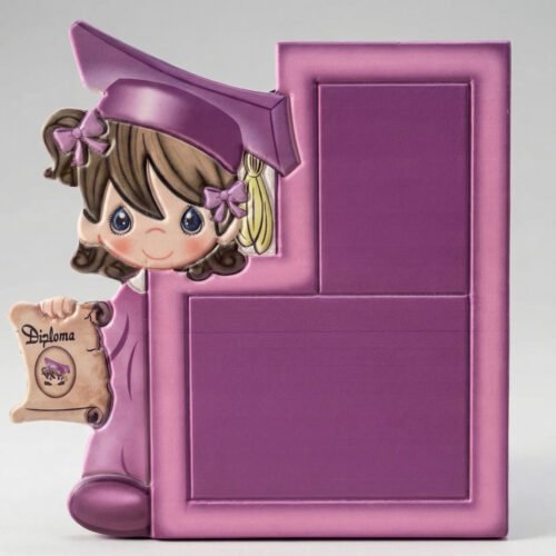 31-marco-graduacion-nina-toga-birrete-vertical. Marco Graduación Niña Toga y Birrete Vertical