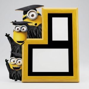 Marco Graduación Minions Birrete Foto Escolar